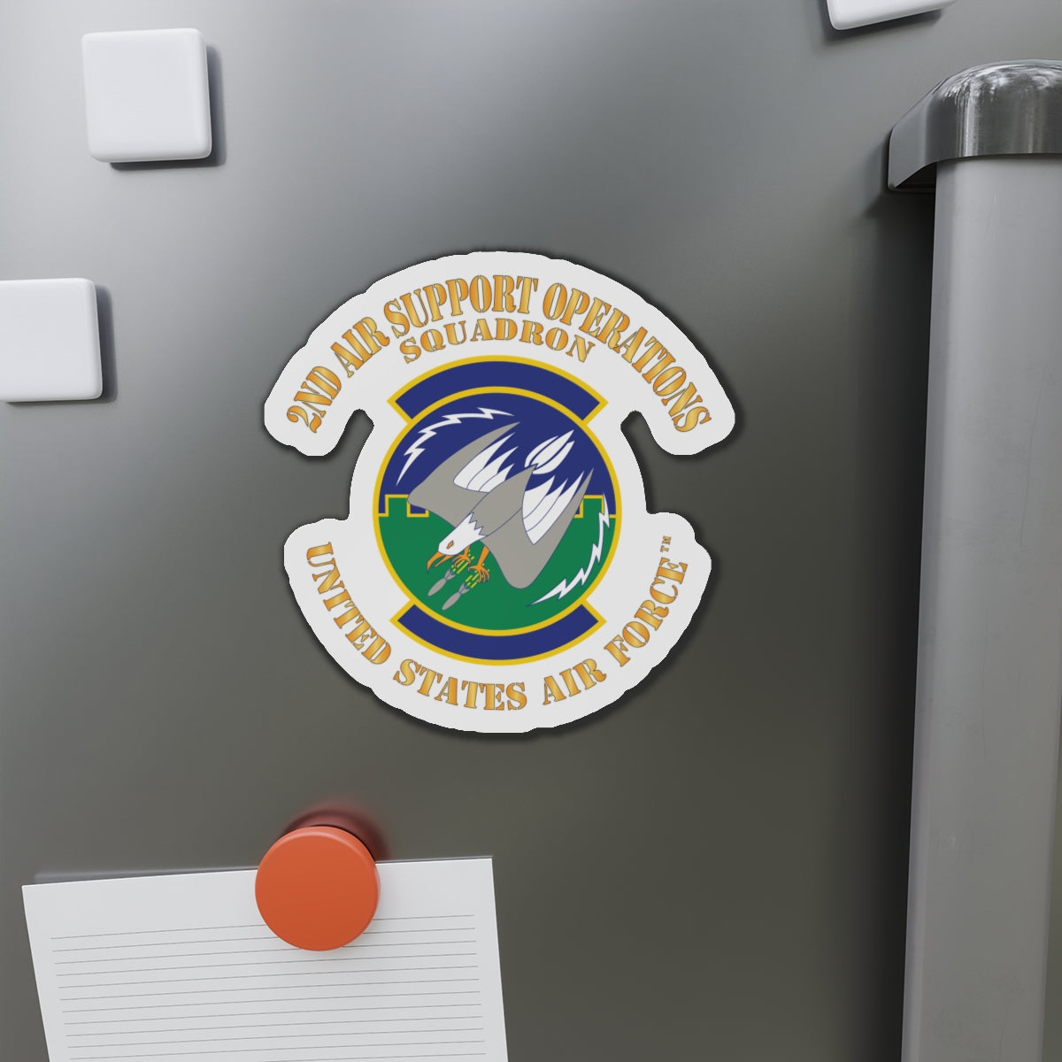 Die-Cut Magnet - USAF - 2nd Air Support Operations Squadron