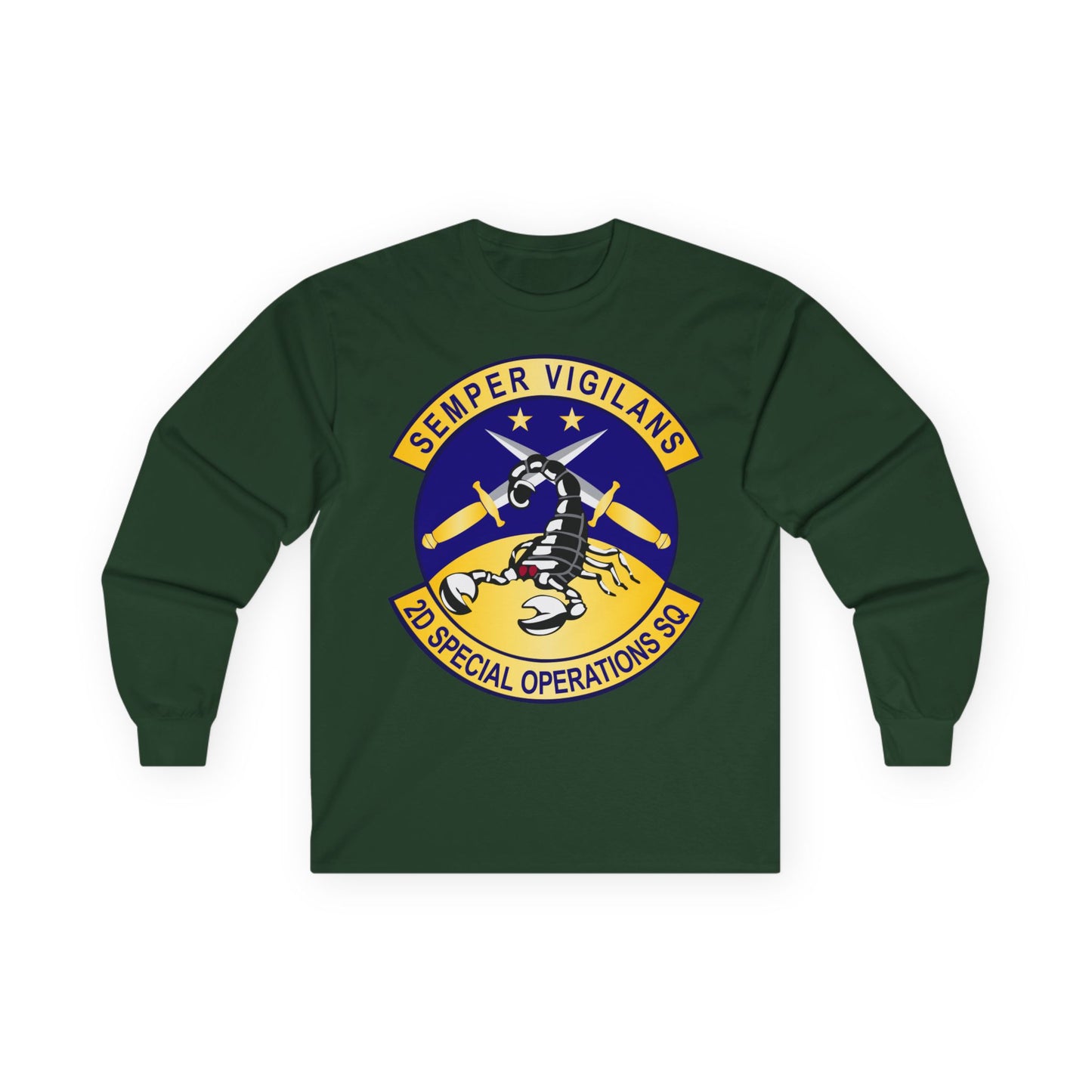 Unisex Ultra Cotton Long Sleeve Tee - USAFSOF - 2nd Special Operations Squadron wo Txt