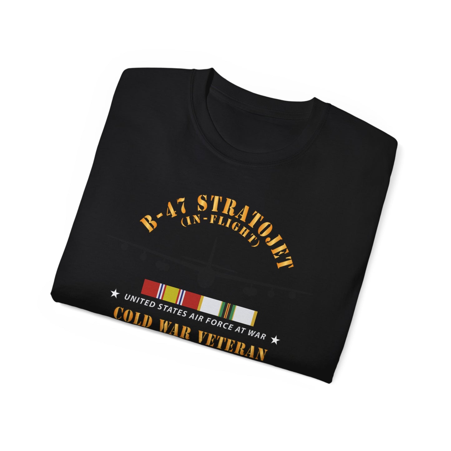 Unisex Ultra Cotton Tee - USAF - B-47 Stratojet - In Flt - Silhouette - Cold War Veteran X 300