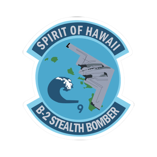 Kiss-Cut Stickers - USAF - B2 - Spirit of Hawaii - Stealth Bomber wo txt X 300