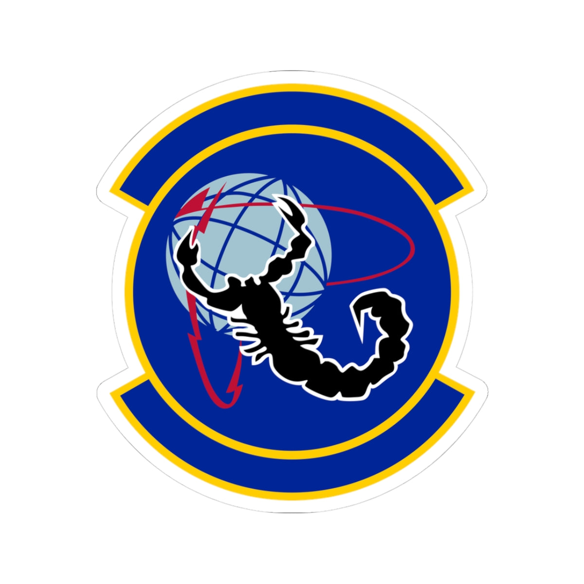 Kiss-Cut Stickers - USAF - 4th Space Warning Sq wo txt X 300