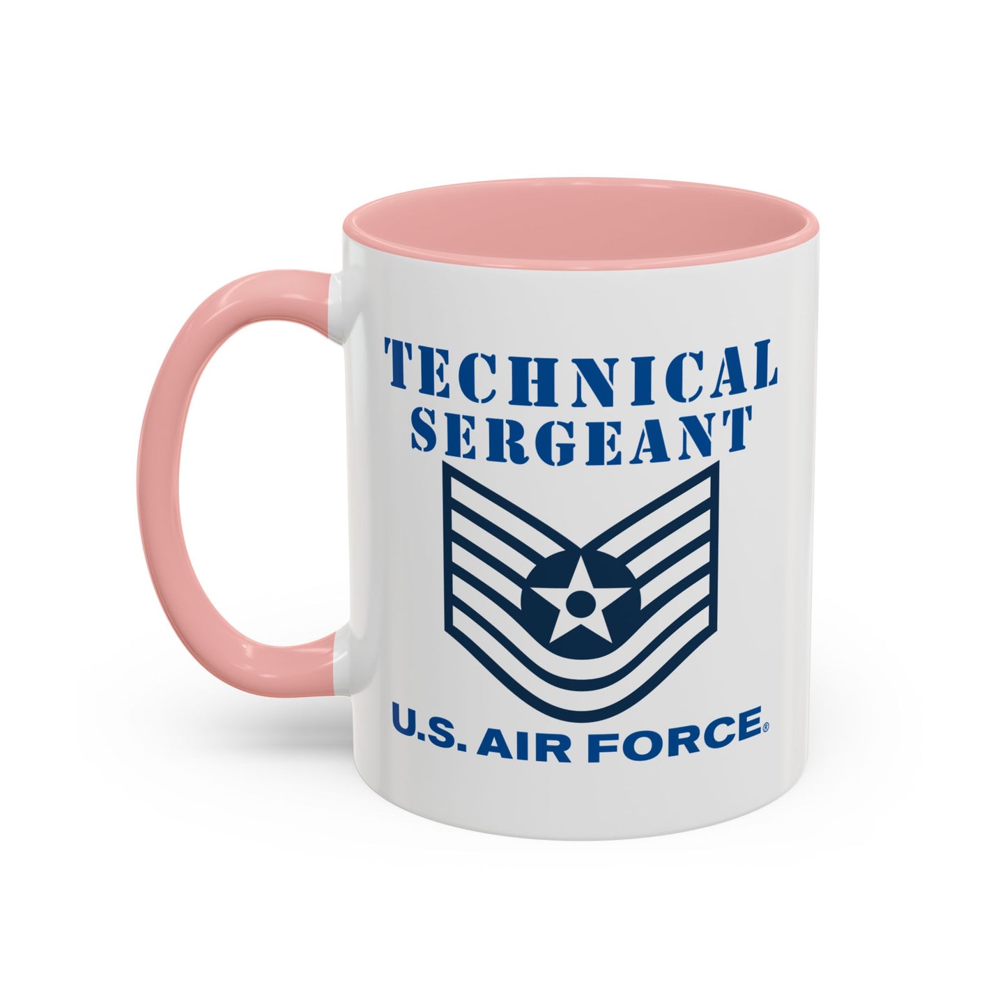 Accent Coffee Mug (11oz & 15oz) - USAF - Technical Sergeant (E6) - 2020 - US Air Force w Text X 300