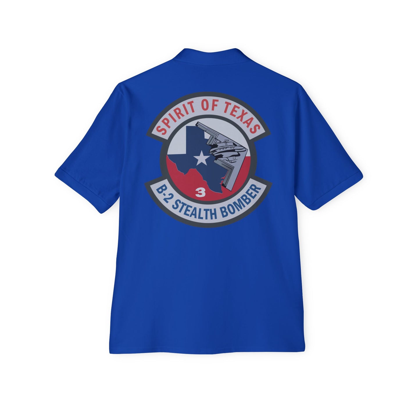 Men's Piqué Polo - USAF - B2 - Spirit of Texas - Stealth Bomber wo txt X 300