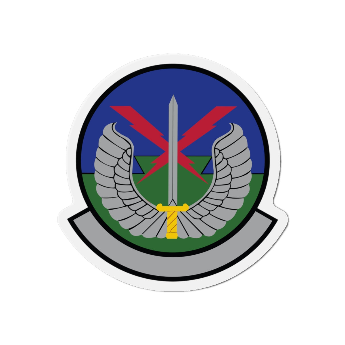 Die-Cut Magnet - USAF - 5th Air Support Operations Sq wo txt X 300