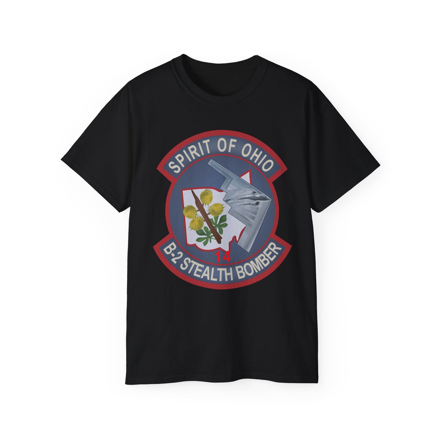 Unisex Ultra Cotton Tee - USAF - B2 - Spirit of Ohio - Stealth Bomber wo txt X 300