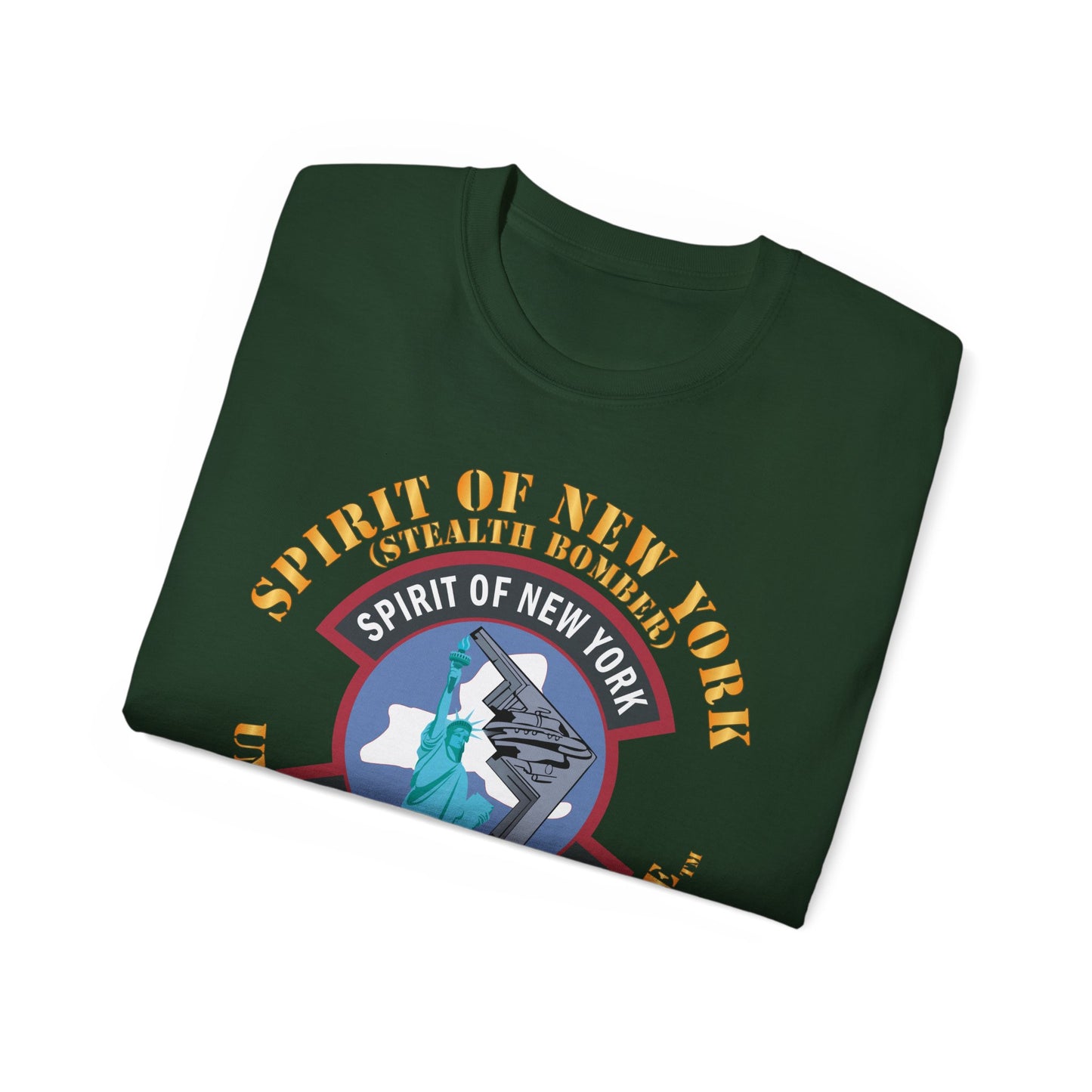 Unisex Ultra Cotton Tee - USAF - B2 - Spirit of New York - Stealth Bomber X 300