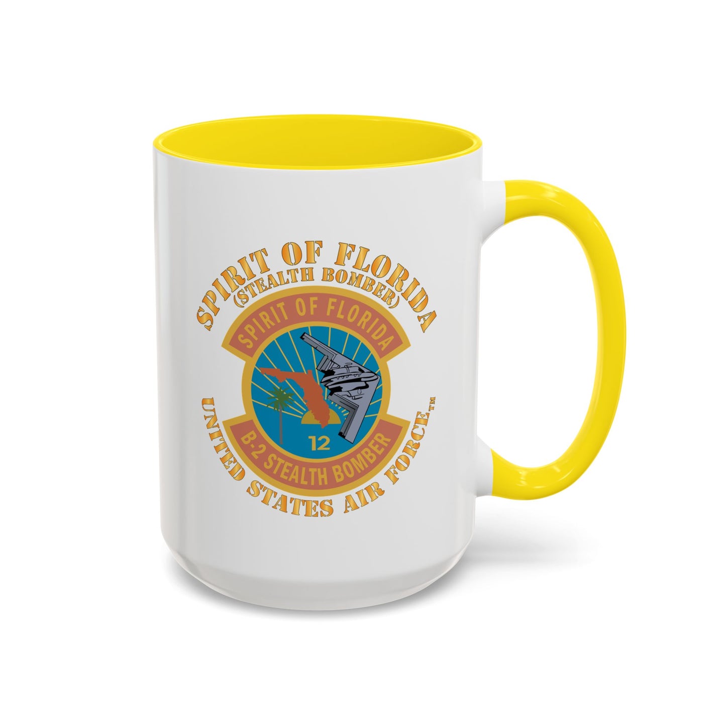 Accent Coffee Mug (11oz & 15oz) - USAF - B2 - Spirit of Florida - Stealth Bomber X 300