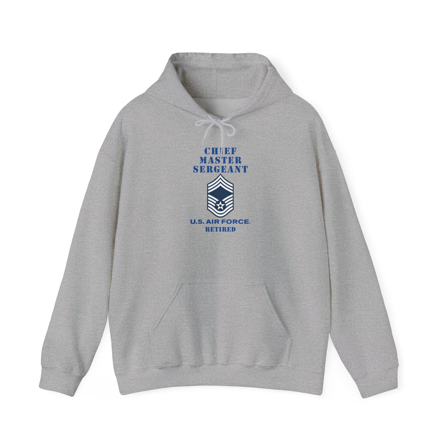 Unisex Heavy Blend Hooded Sweatshirt - USAF - Chief Master Sergeant (E9a) - 2020 - Retired