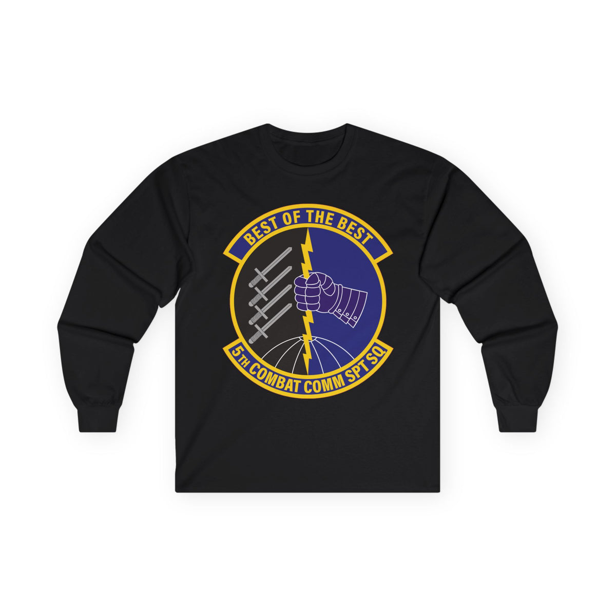 Unisex Ultra Cotton Long Sleeve Tee - USAF - 5th Combat Communications Support Sq wo txt X 300
