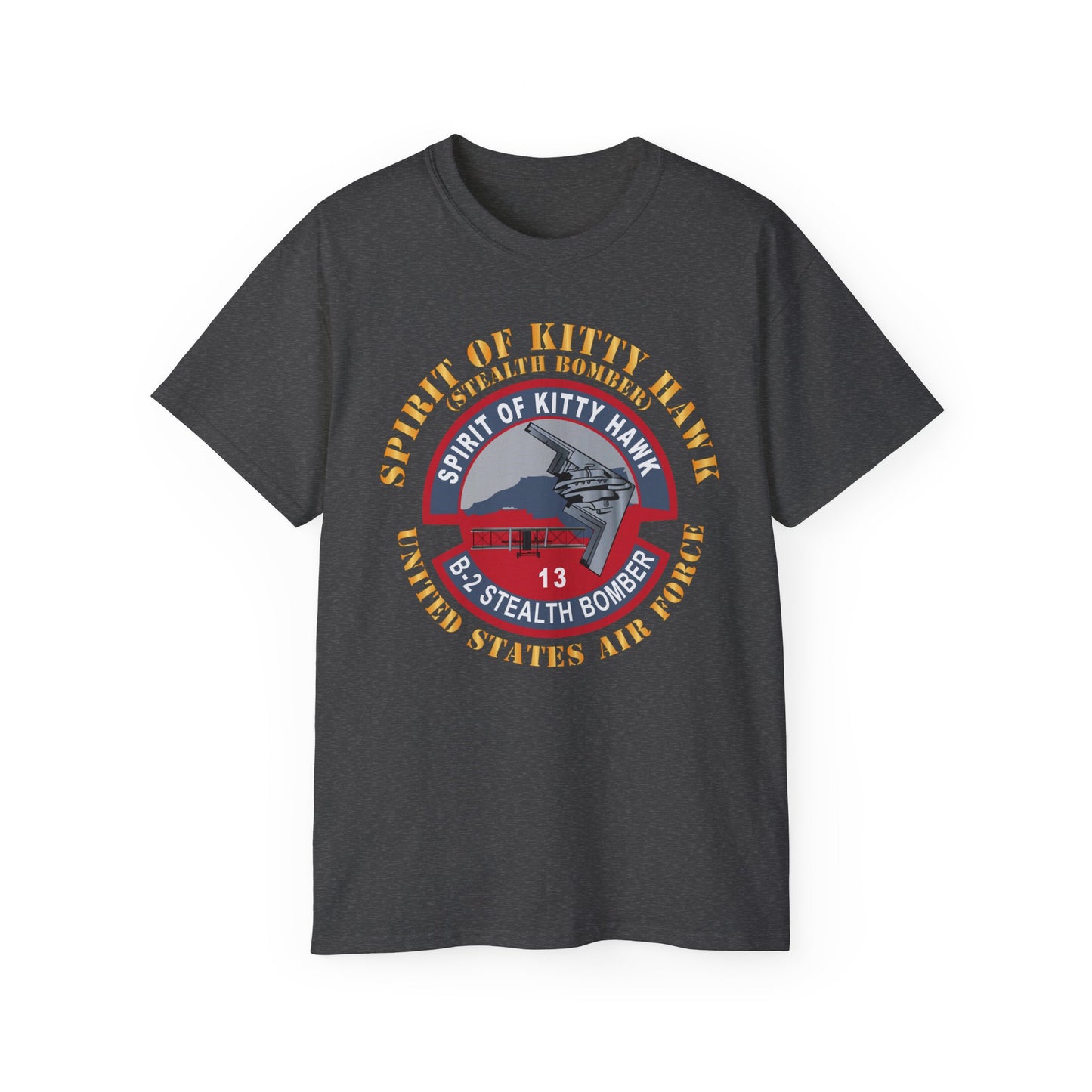 Unisex Ultra Cotton Tee - USAF - B2 - Spirit of Kitty Hawk - Stealth Bomber X 300
