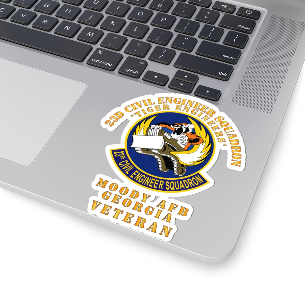 Kiss-Cut Stickers - USAF - 23d Civil Engineer Squadron - Tiger Engineers - Moody AFB, GA