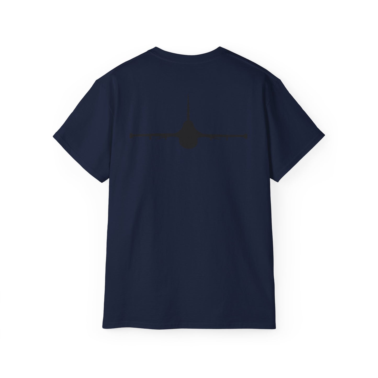 Unisex Ultra Cotton Tee - Aircraft - F-16 - Front - Silhouette wo Txt X 300