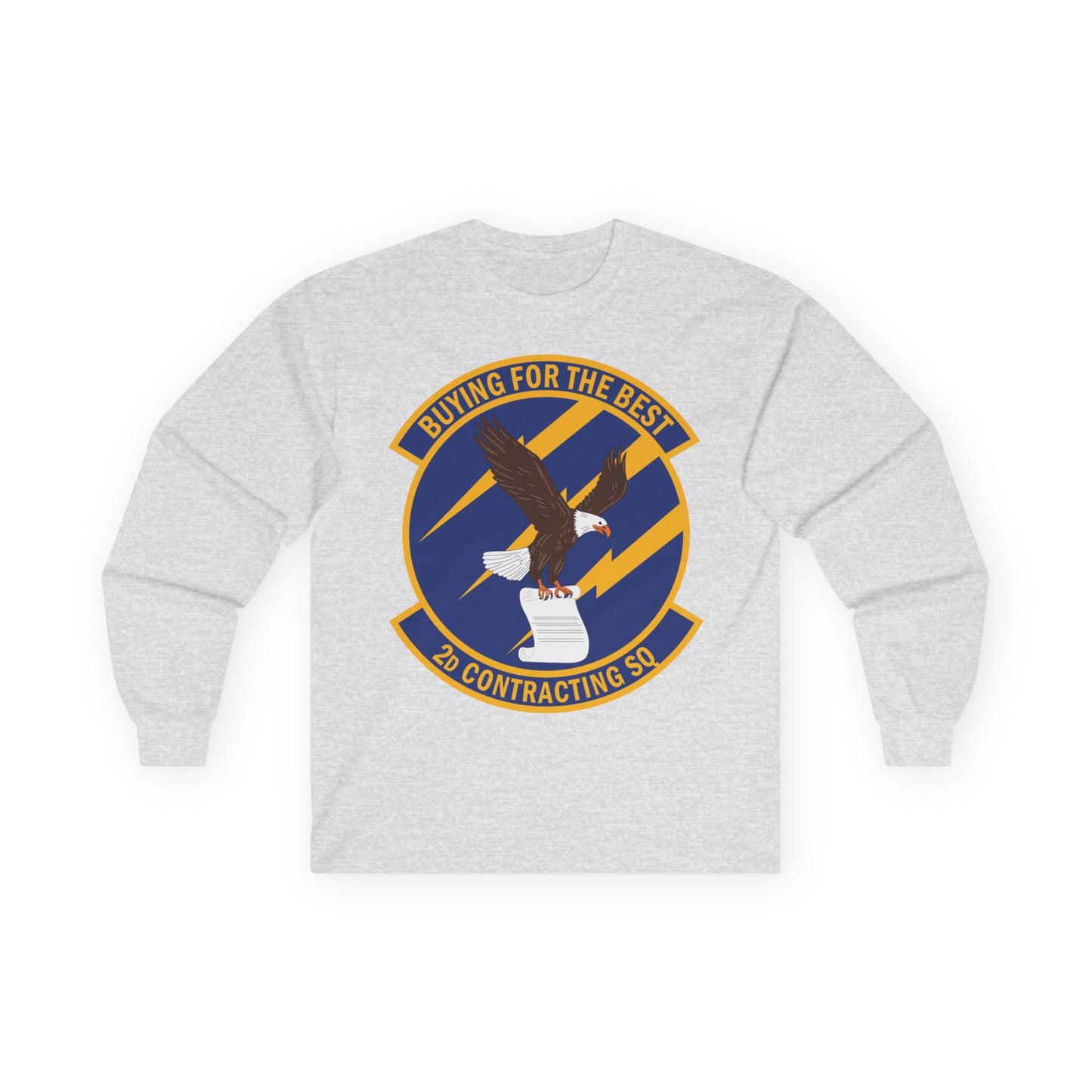 Unisex Ultra Cotton Long Sleeve Tee - USAF - 2d Contracting Squadron wo txt