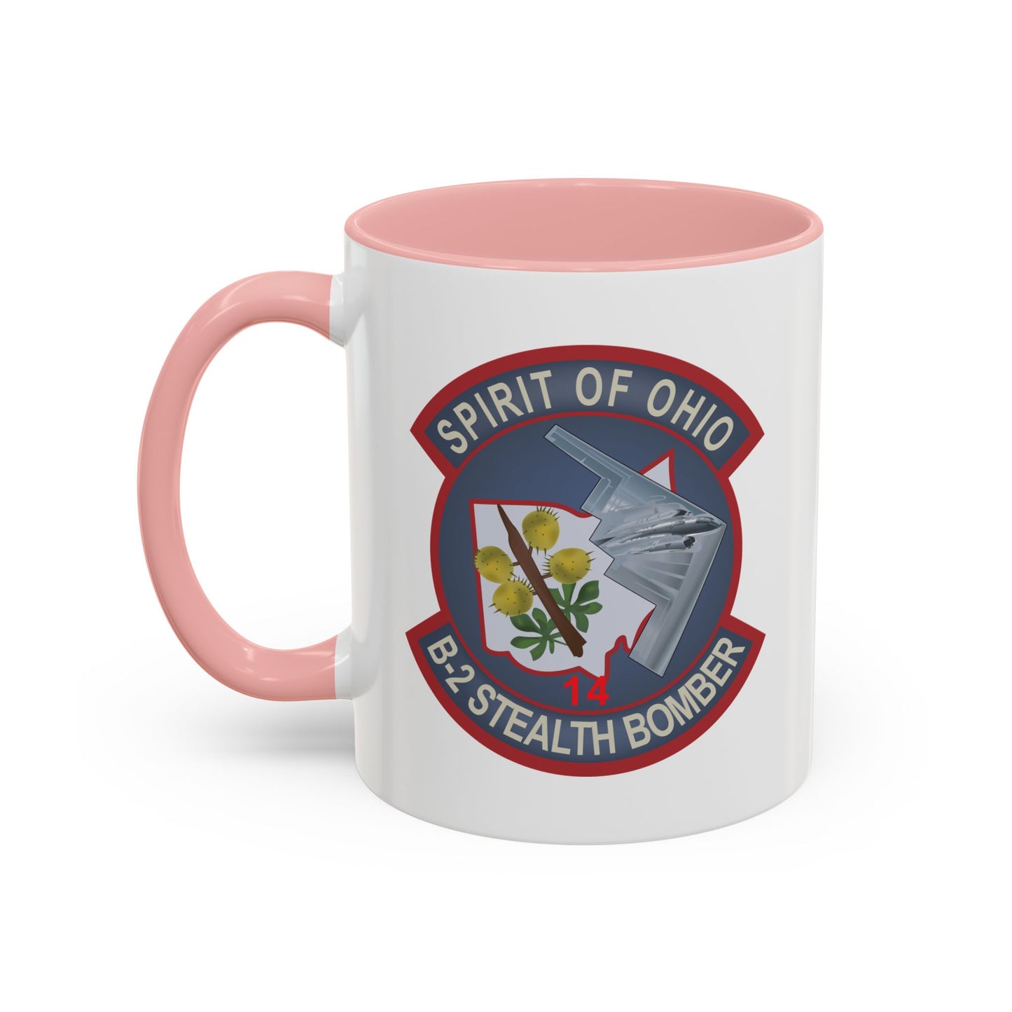 Accent Coffee Mug (11oz & 15oz) - USAF - B2 - Spirit of Ohio - Stealth Bomber wo txt X 300