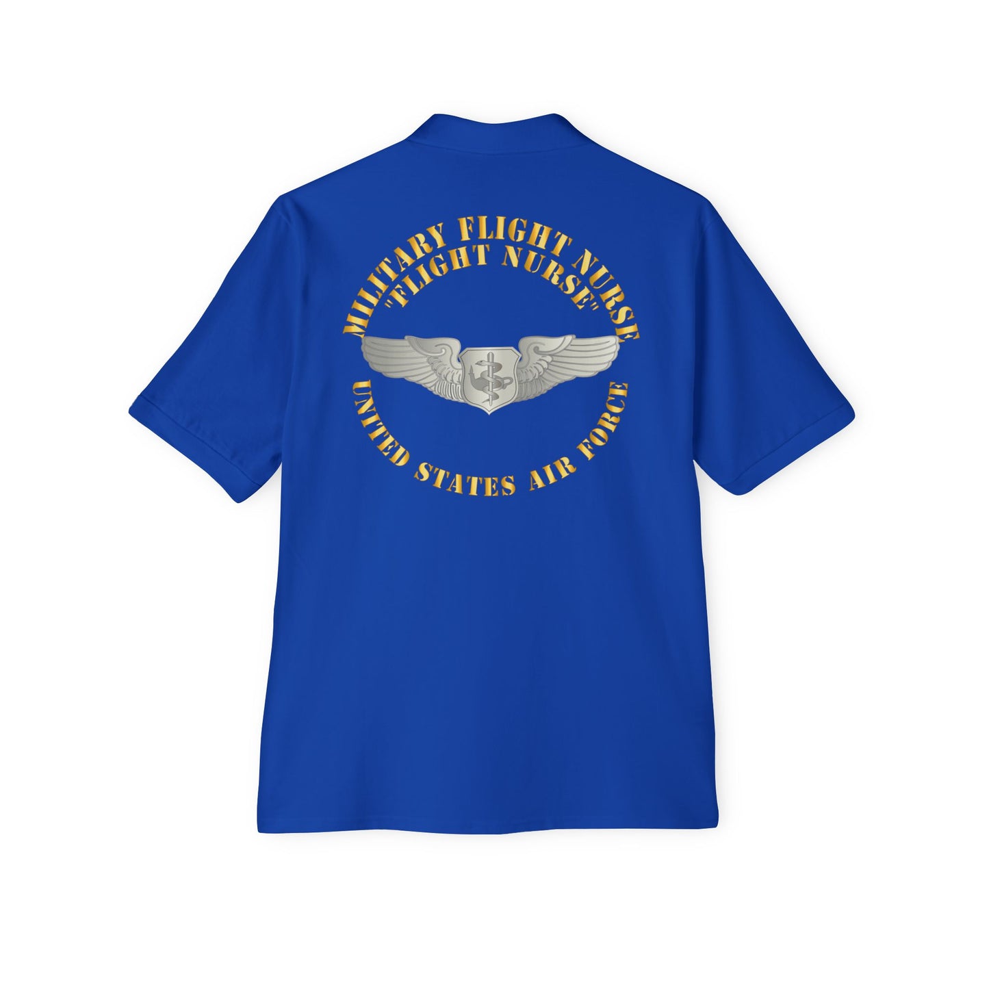 Men's Piqué Polo - USAF - Military Flight Nurse - Flight Nurse - Basic