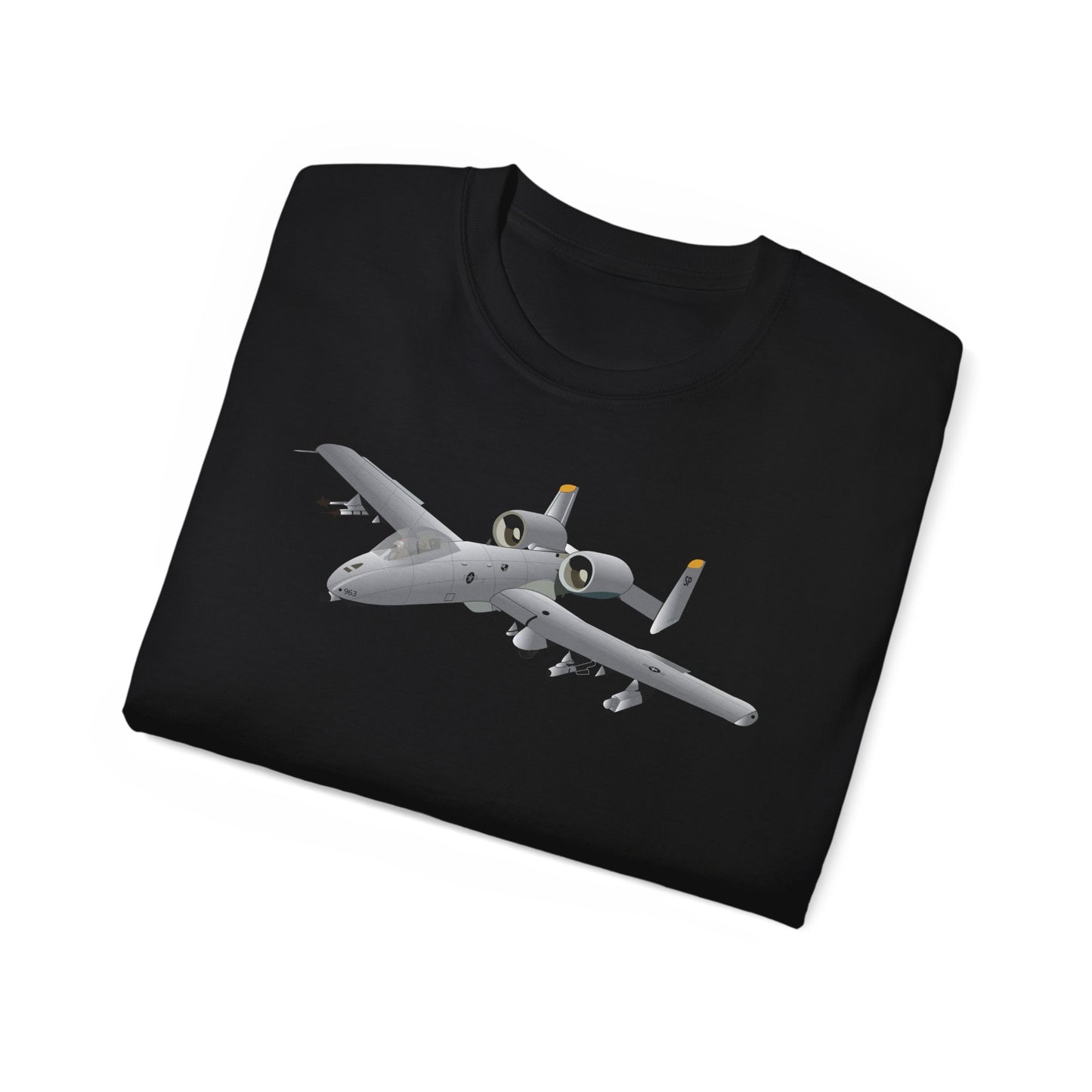 Unisex Ultra Cotton Tee - Aircraft - A10 - Front - Top - Oblique X 300