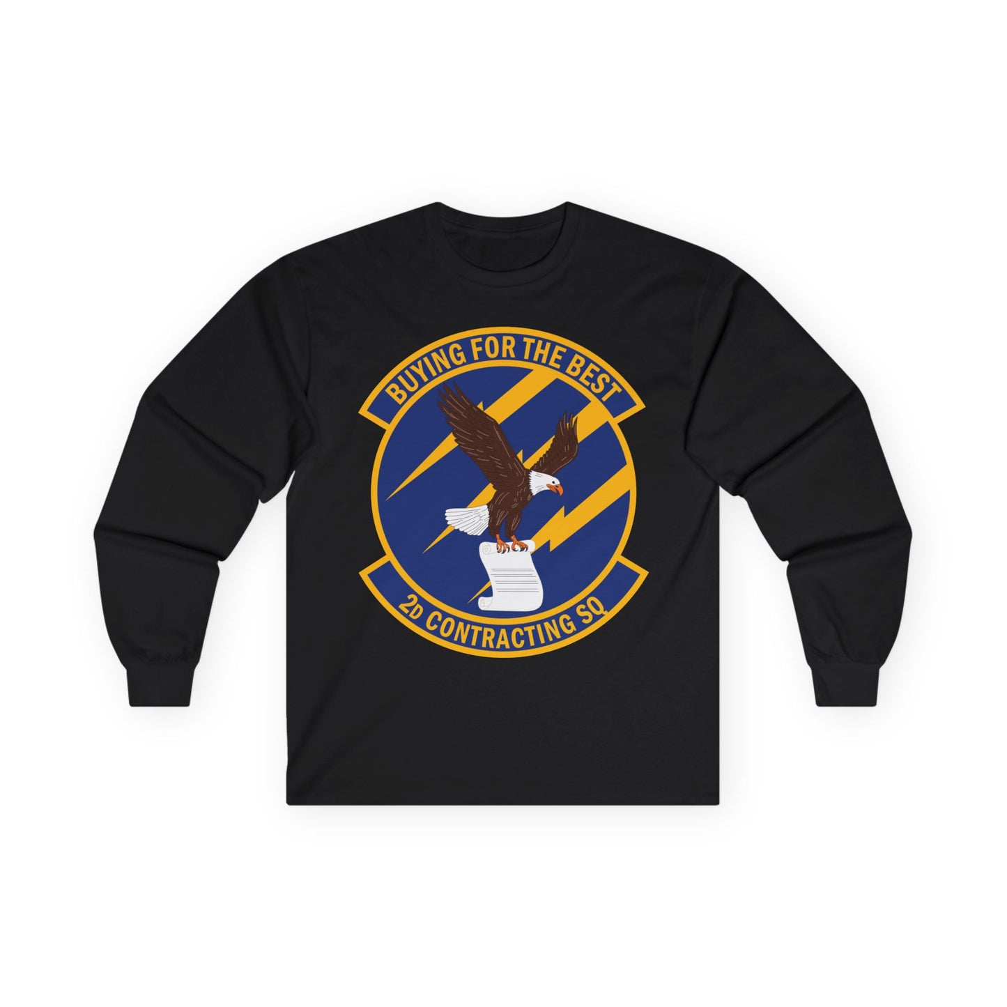 Unisex Ultra Cotton Long Sleeve Tee - USAF - 2d Contracting Squadron wo txt
