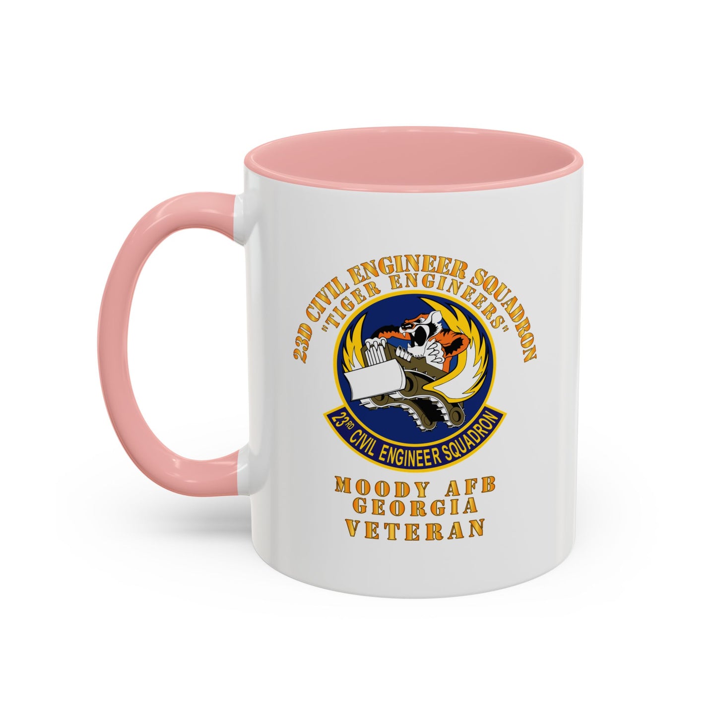 Accent Coffee Mug (11oz & 15oz) - USAF - 23d Civil Engineer Squadron - Tiger Engineers - Moody AFB, GA
