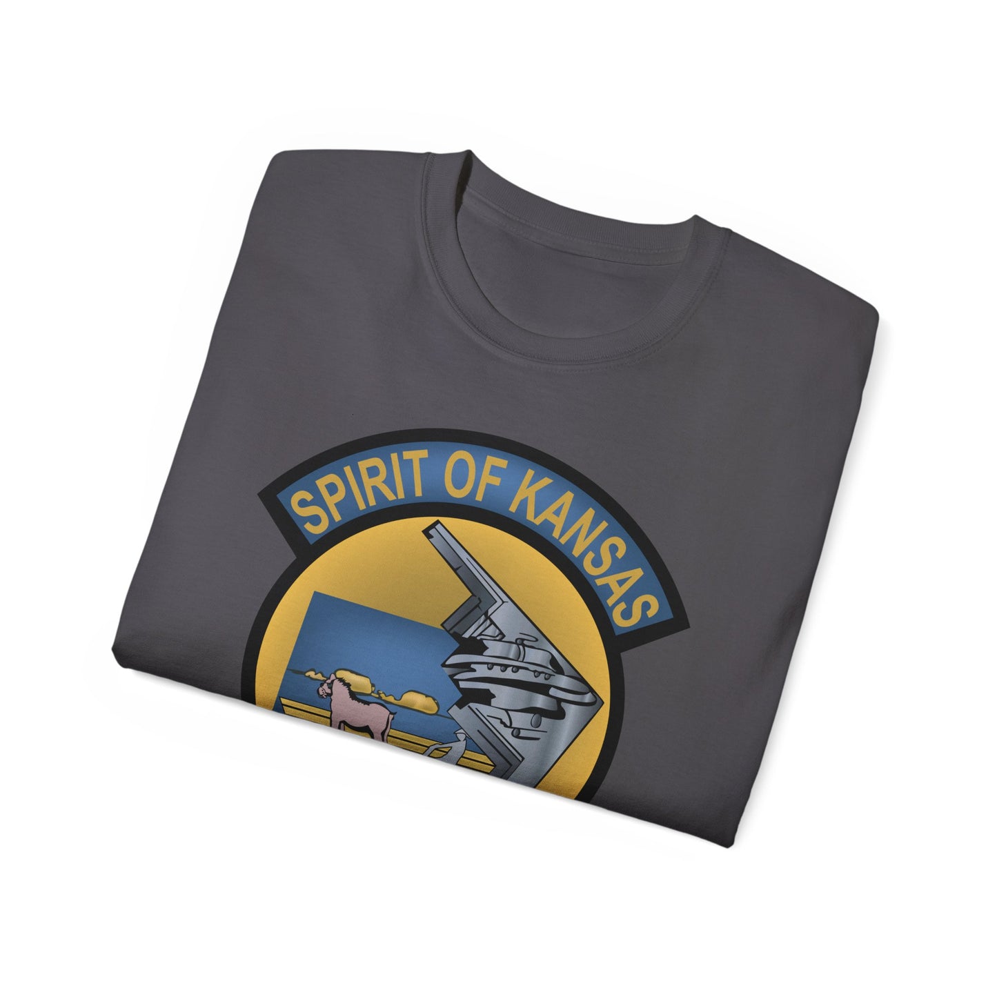 Unisex Ultra Cotton Tee - USAF - B2 - Spirit of Kansas - Stealth Bomber wo txt X 300