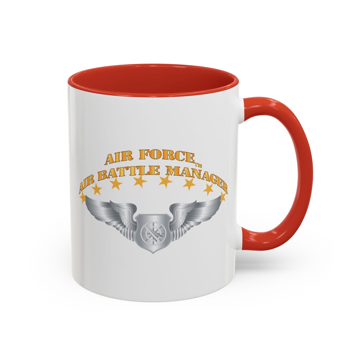 Accent Coffee Mug (11oz & 15oz) - USAF - Air Battle Manager - Basic Wings X 300