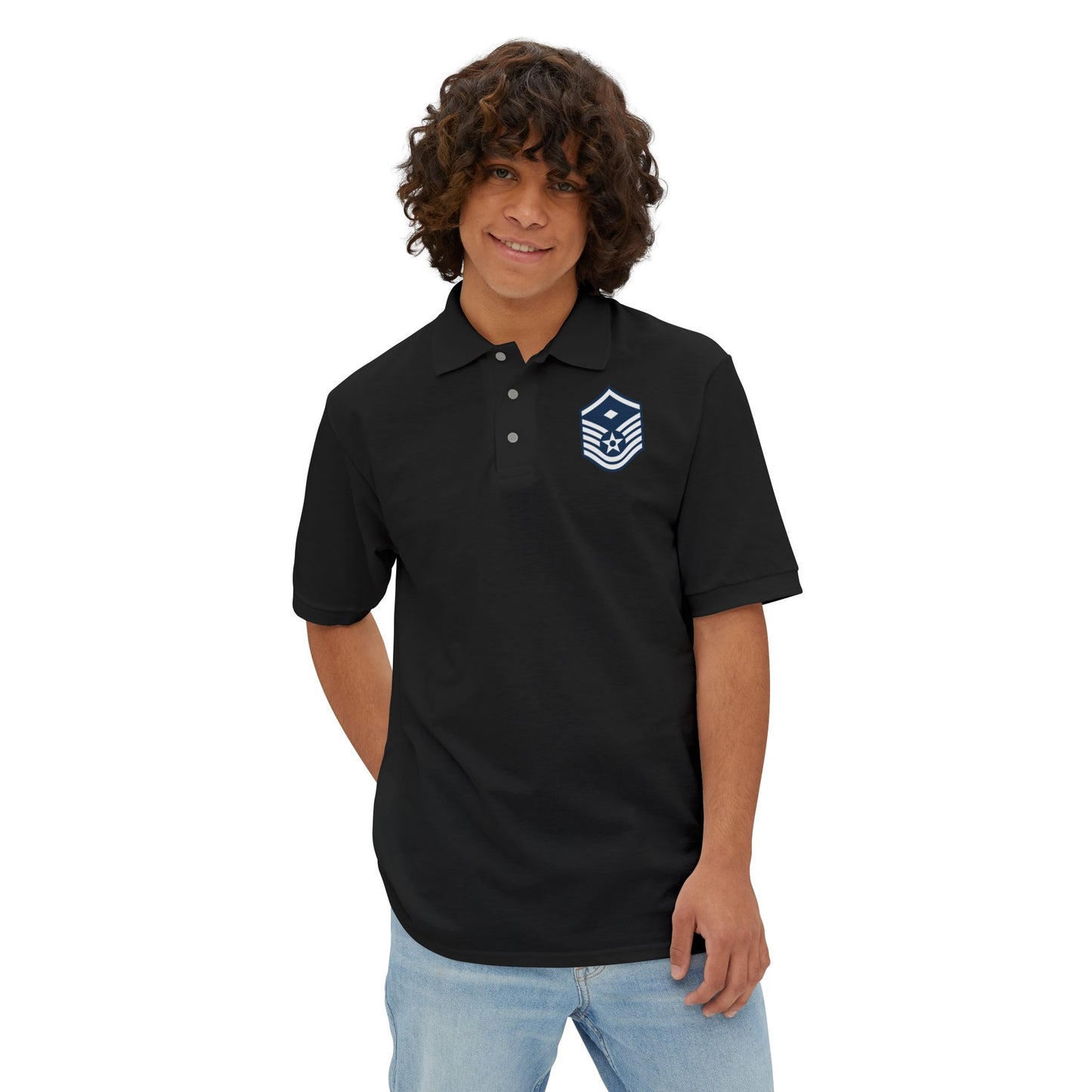 Men's Piqué Polo - USAF - First Sergeant (E7b) - 2020