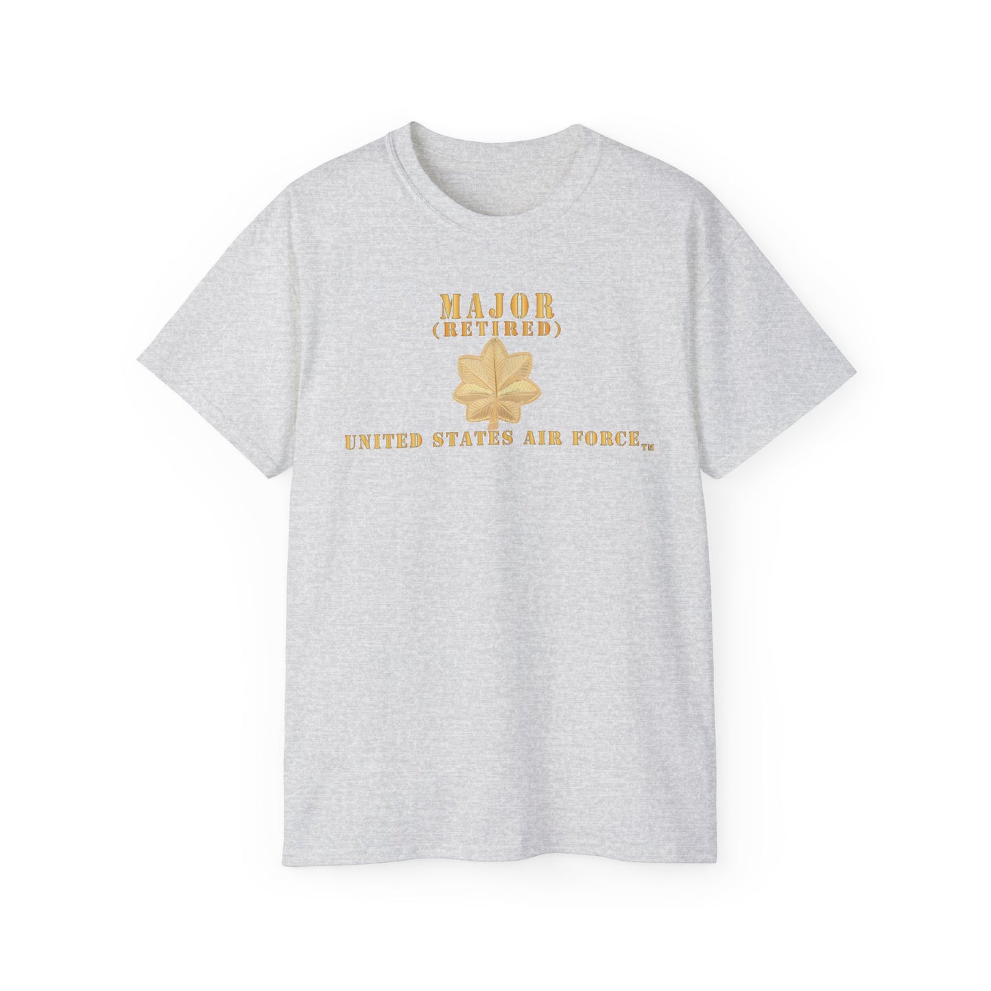 Unisex Ultra Cotton Tee - USAF - Major - MAJ - Retired X 300