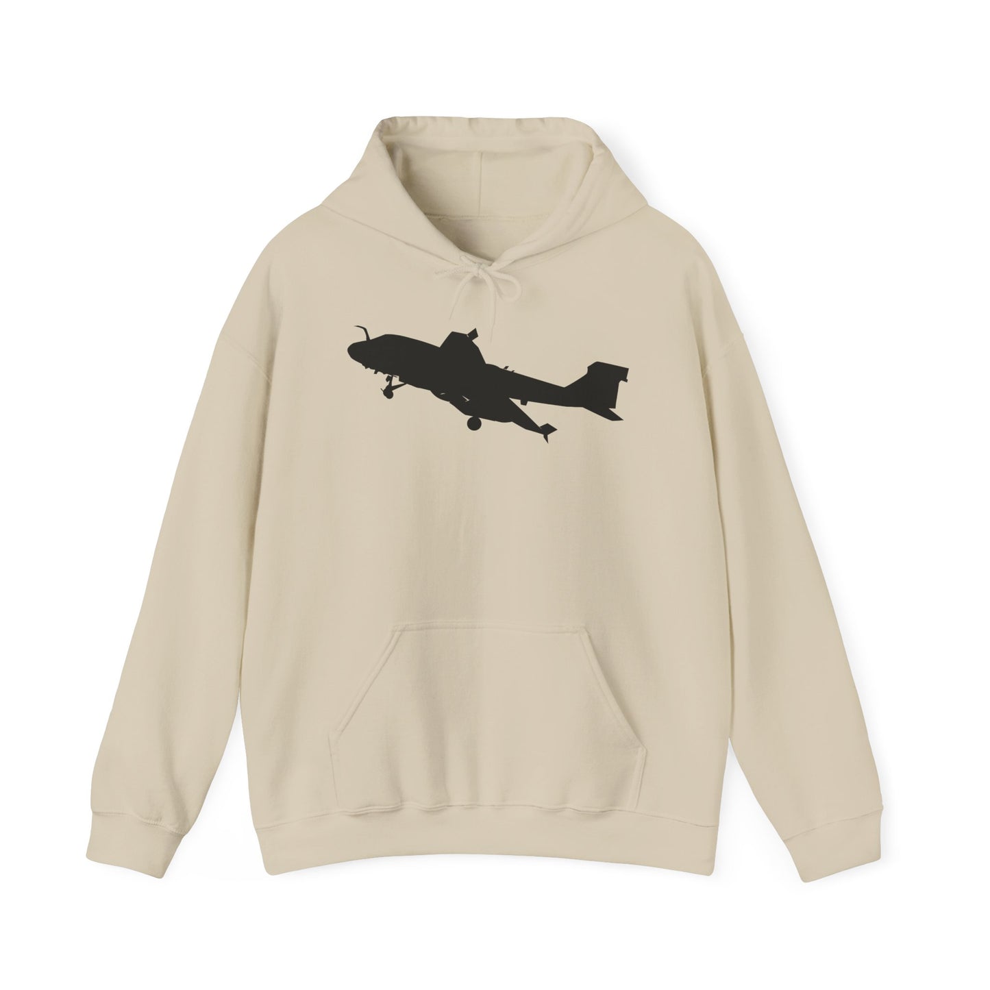 Unisex Heavy Blend Hooded Sweatshirt - Aircraft - Navy - A-6A Intruder - Silhouette X 300