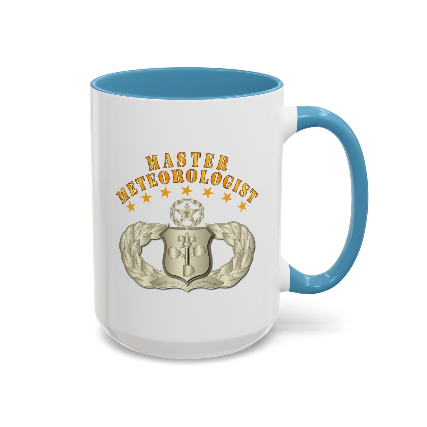 Accent Coffee Mug (11oz & 15oz) - USAF - Meteorologist - Master Badge wo DS