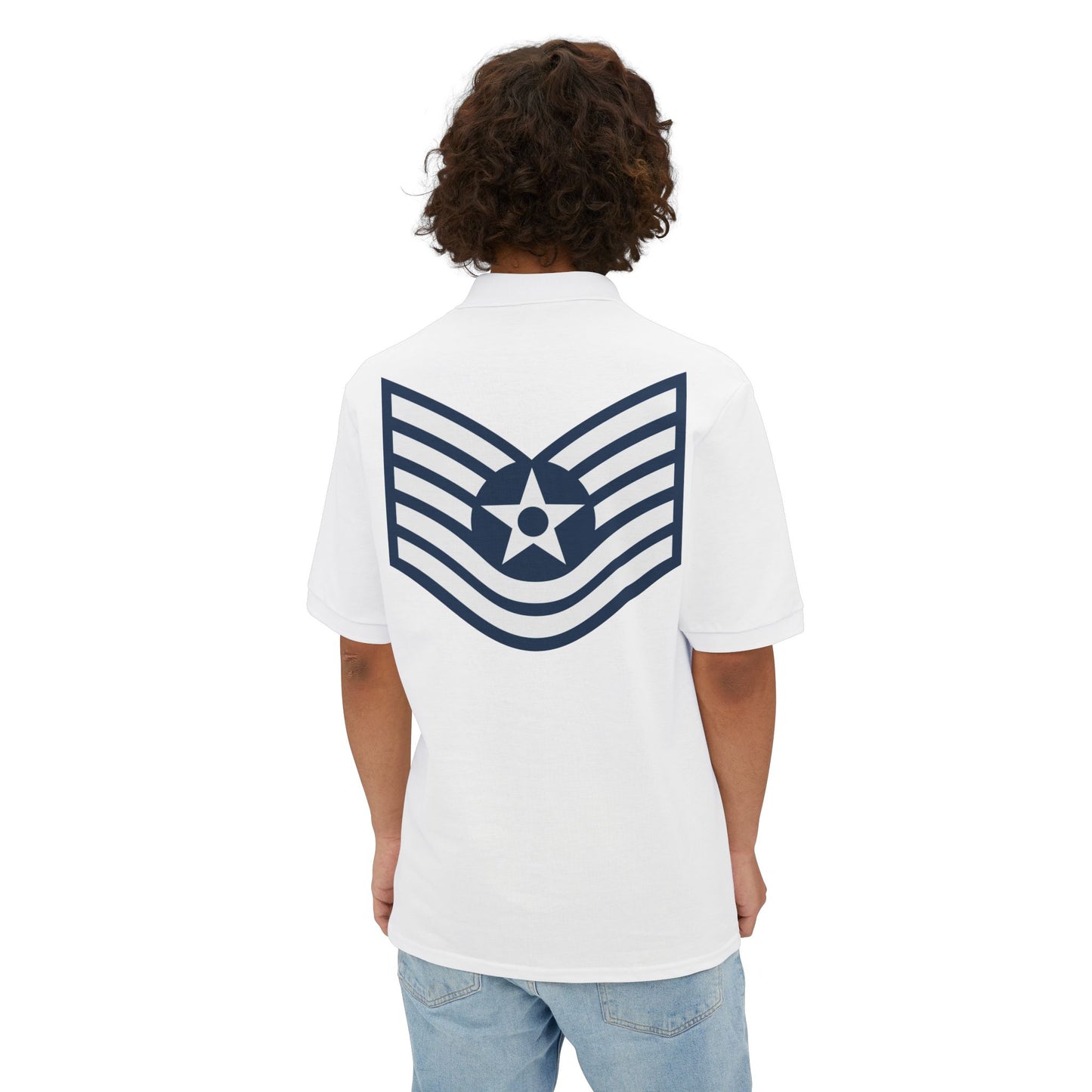 Men's Piqué Polo - USAF - Technical Sergeant (E6) - 2020