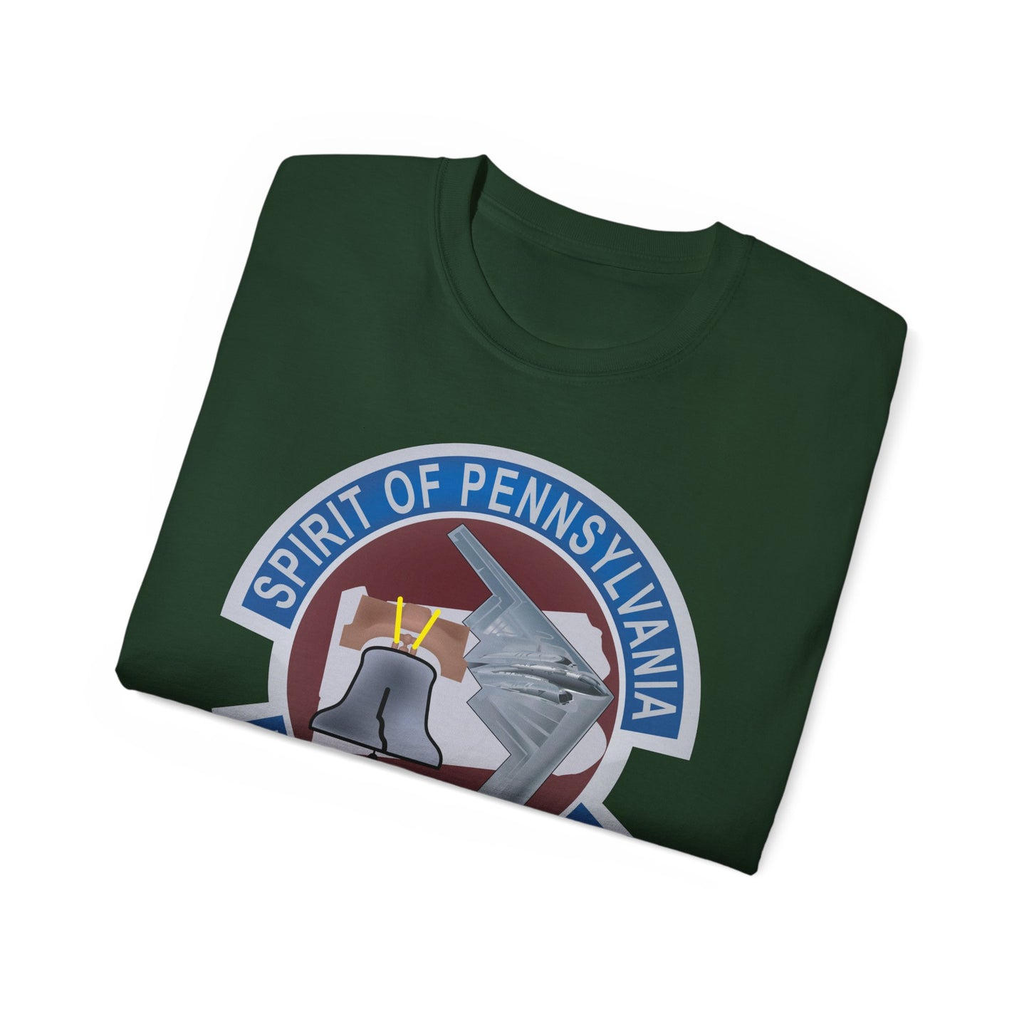 Unisex Ultra Cotton Tee - USAF - B2 - Spirit of Pennsylvania Stealth Bomber wo Txt X 300