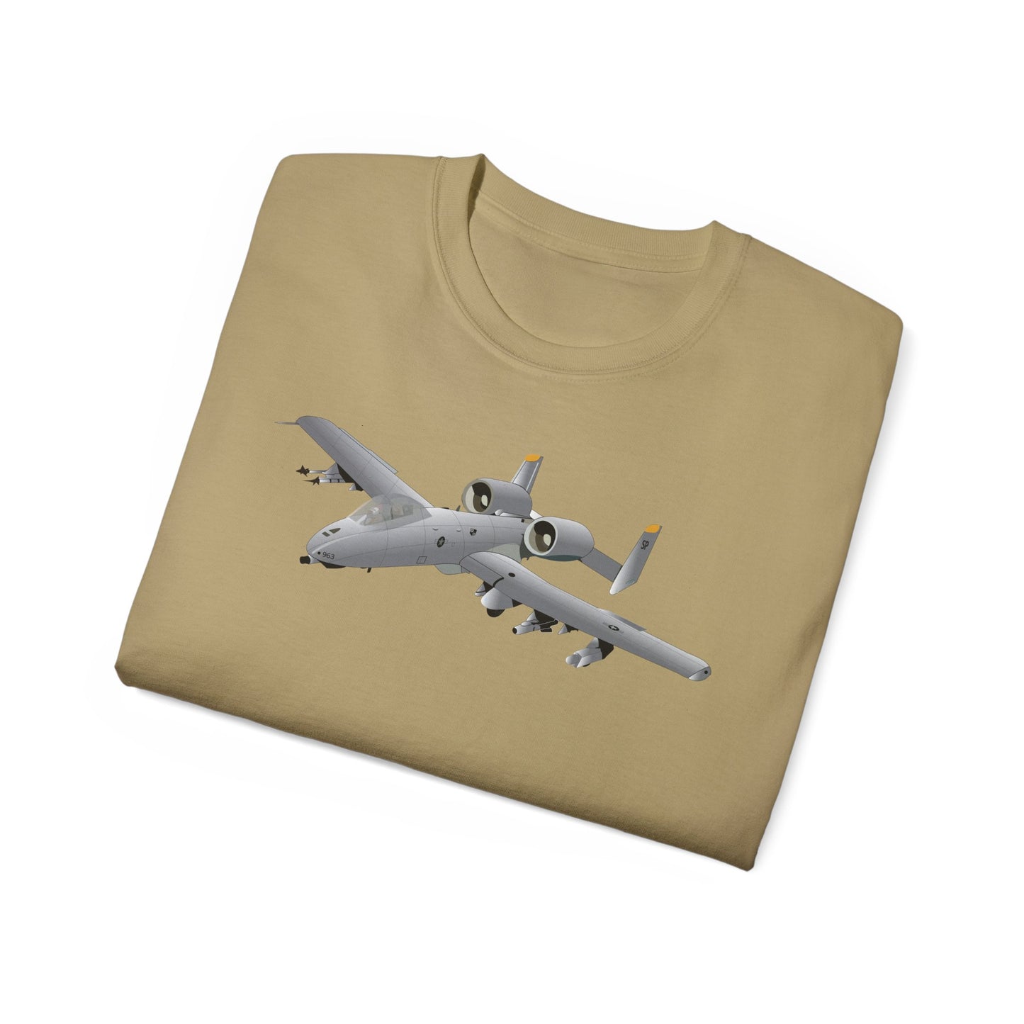 Unisex Ultra Cotton Tee - Aircraft - A10 - Front - Top - Oblique X 300