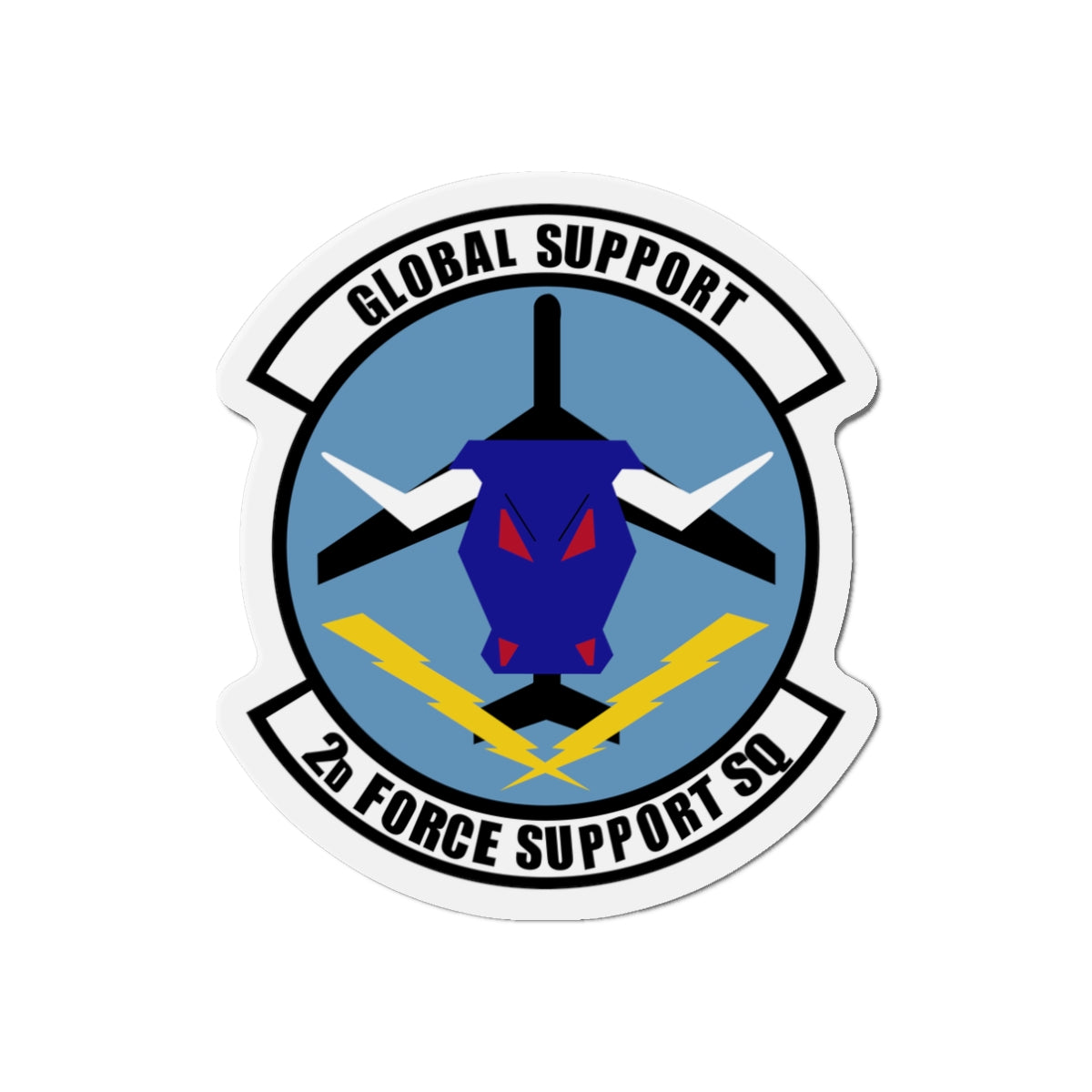 Die-Cut Magnet - USAF - 2d  Force Support Squadron wo txt