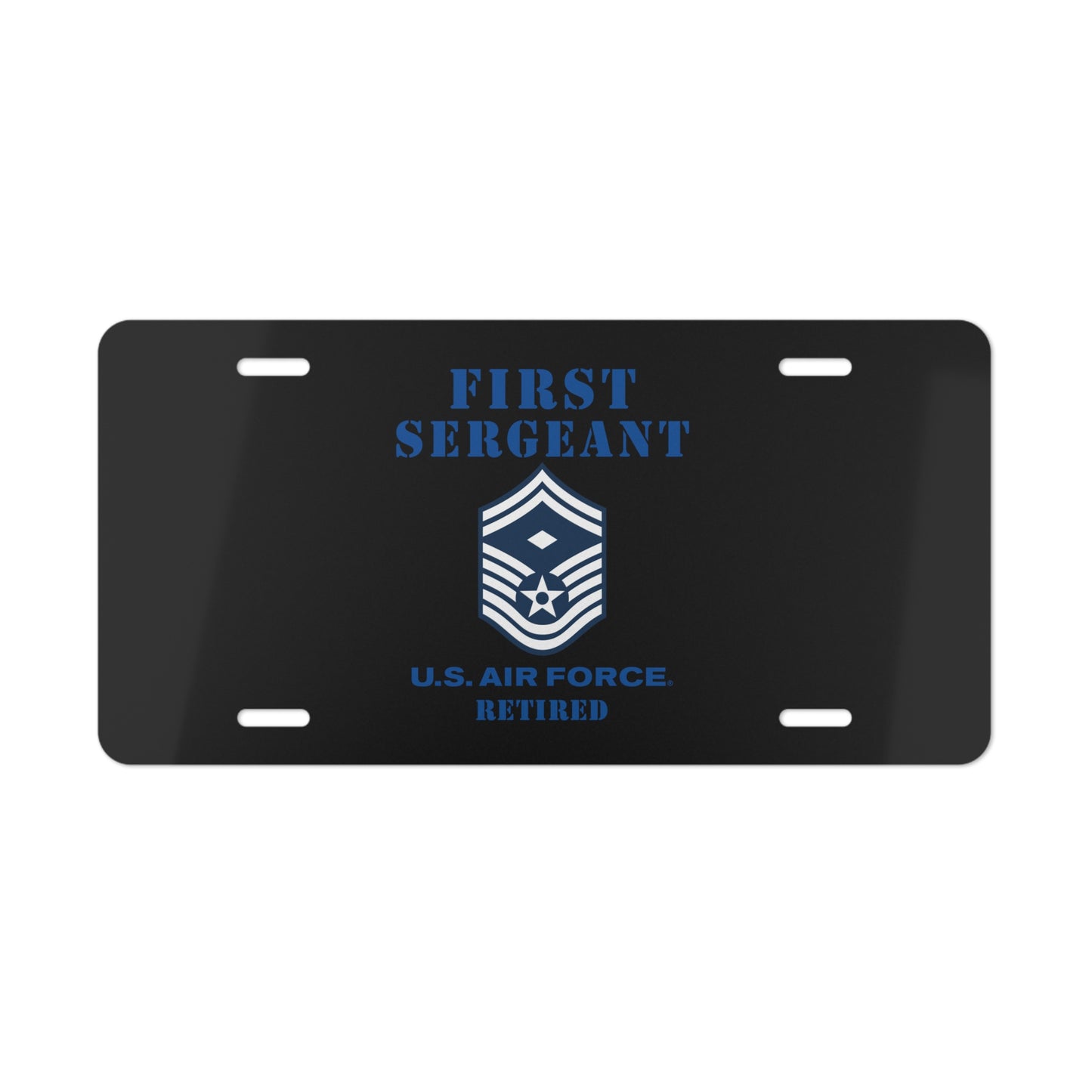 License Plate - USAF - First Sergeant (E8b) - 2020 - Retired