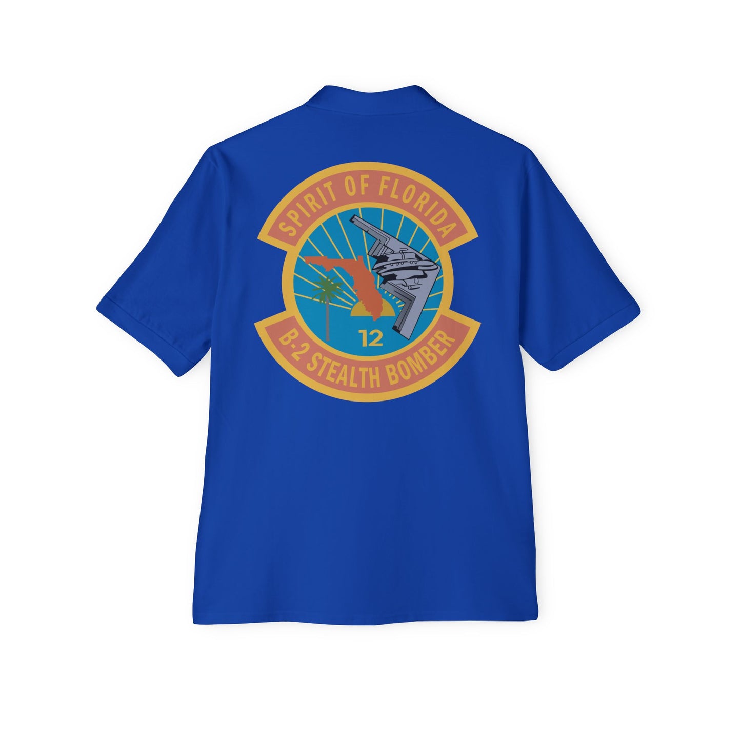 Men's Piqué Polo - USAF - B2 - Spirit of Florida - Stealth Bomber wo txt X 300
