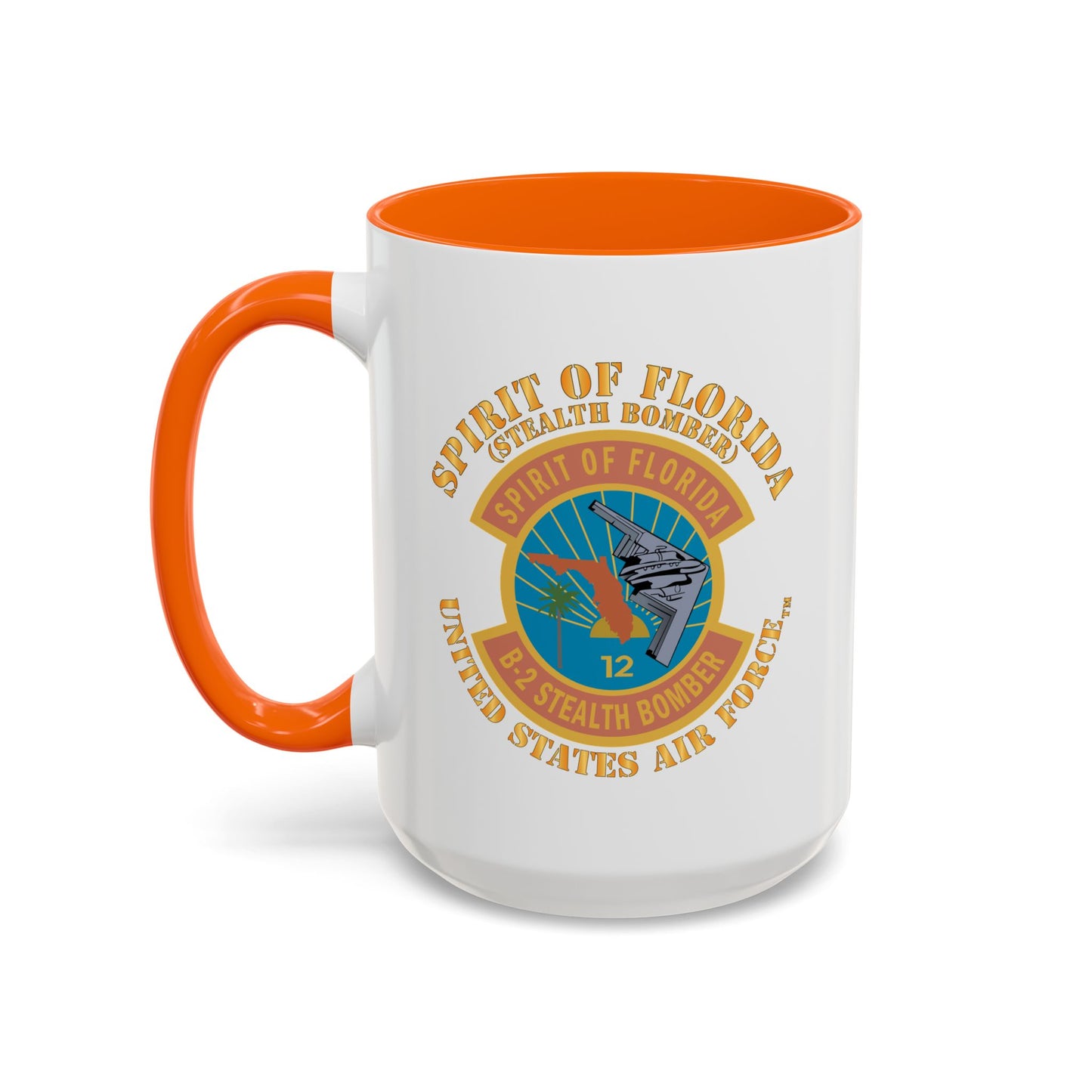 Accent Coffee Mug (11oz & 15oz) - USAF - B2 - Spirit of Florida - Stealth Bomber X 300