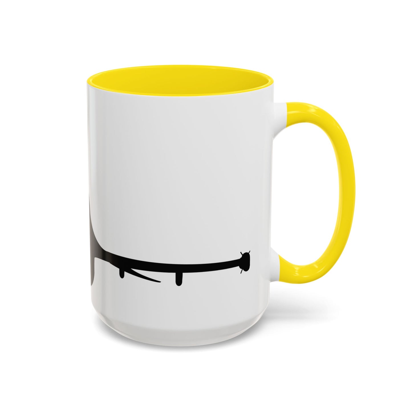 Accent Coffee Mug (11oz & 15oz) - Aircraft - F-16 - Front - Silhouette wo Txt X 300