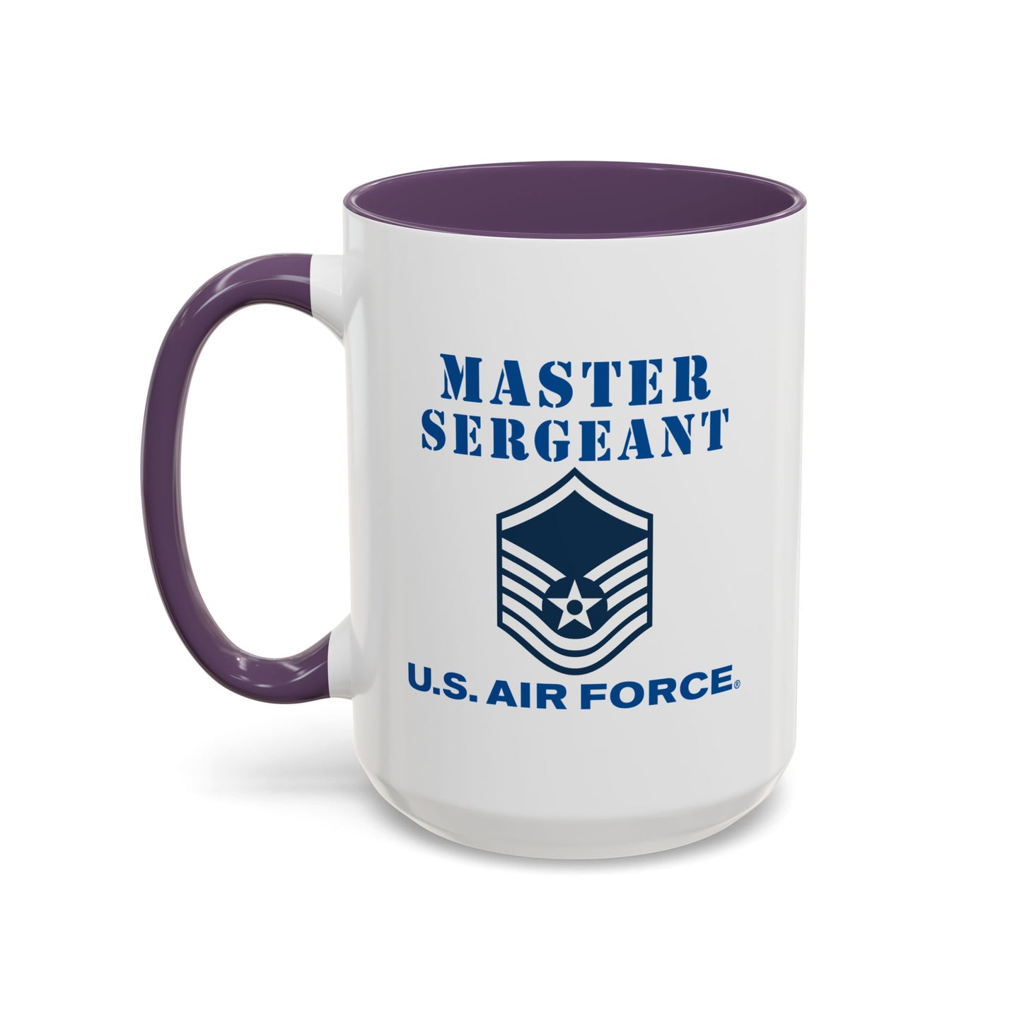 Accent Coffee Mug (11oz & 15oz) - USAF - Master Sergeant (E7a) - 2020 - US Air Force w Text X 300