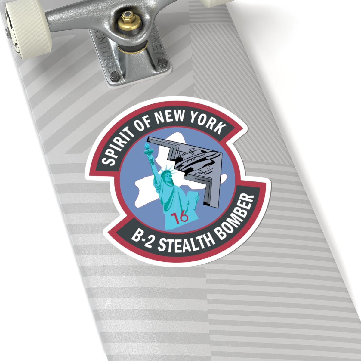 Kiss-Cut Stickers - USAF - B2 - Spirit of New York - Stealth Bomber wo txt X 300