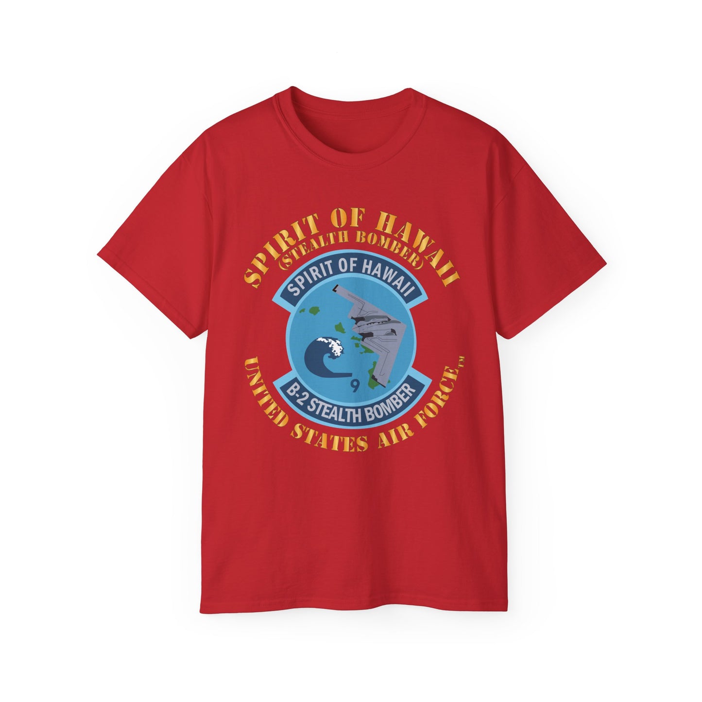Unisex Ultra Cotton Tee - USAF - B2 - Spirit of Hawaii - Stealth Bomber X 300