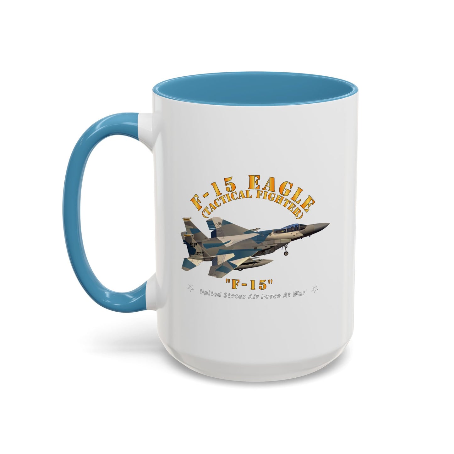 Accent Coffee Mug (11oz & 15oz) - USAF - F15 Eagle - F15