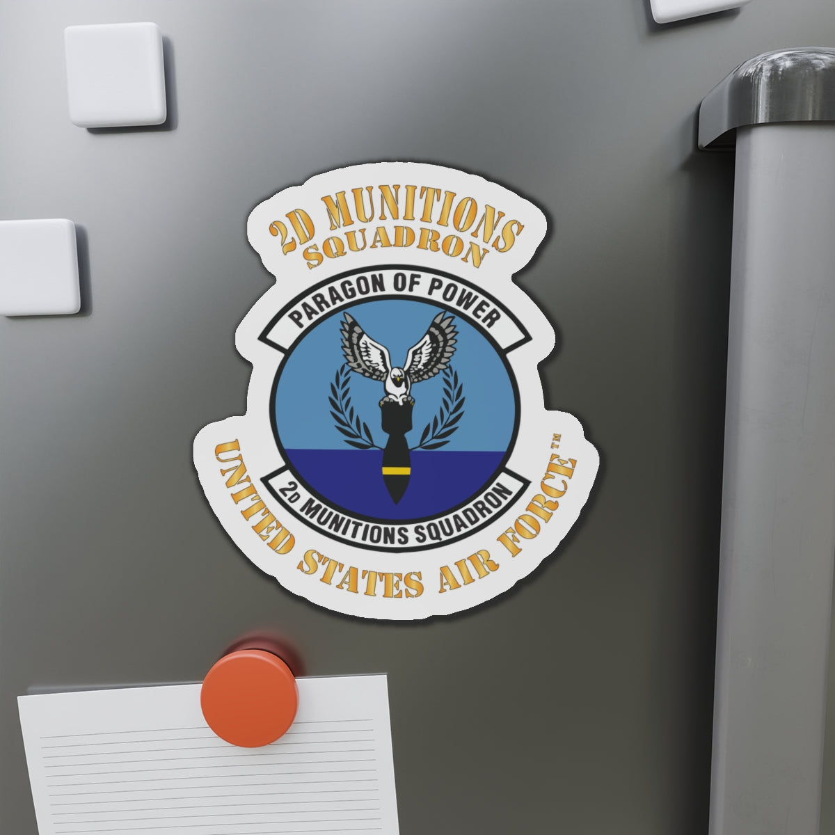 Die-Cut Magnet - USAF - 2nd Munitions Squadron