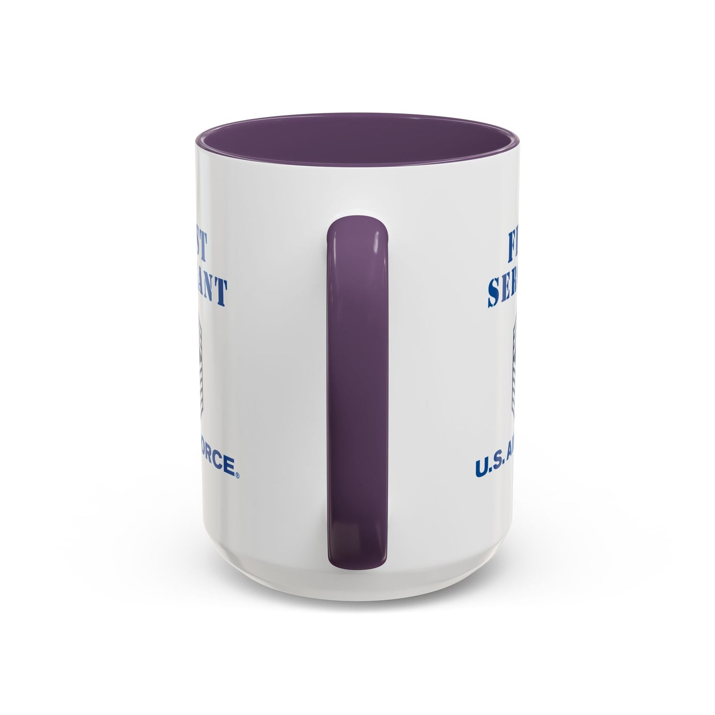 Accent Coffee Mug (11oz & 15oz) - USAF - First Sergeant (E9b) - 2020 - US Air Force w Text X 300