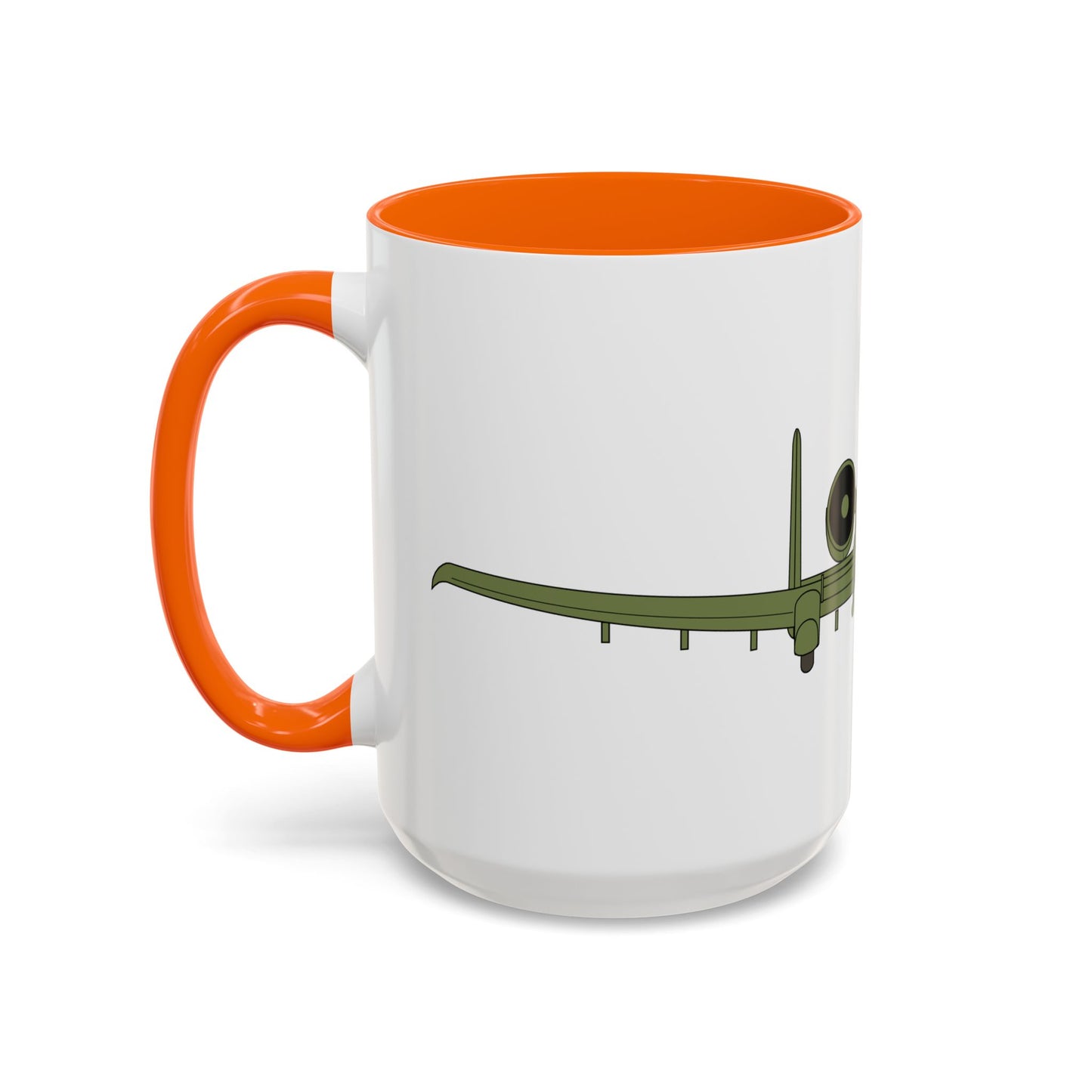 Accent Coffee Mug (11oz & 15oz) - Aircraft - USAF - A-10 Thunderbolt II - Front X 300