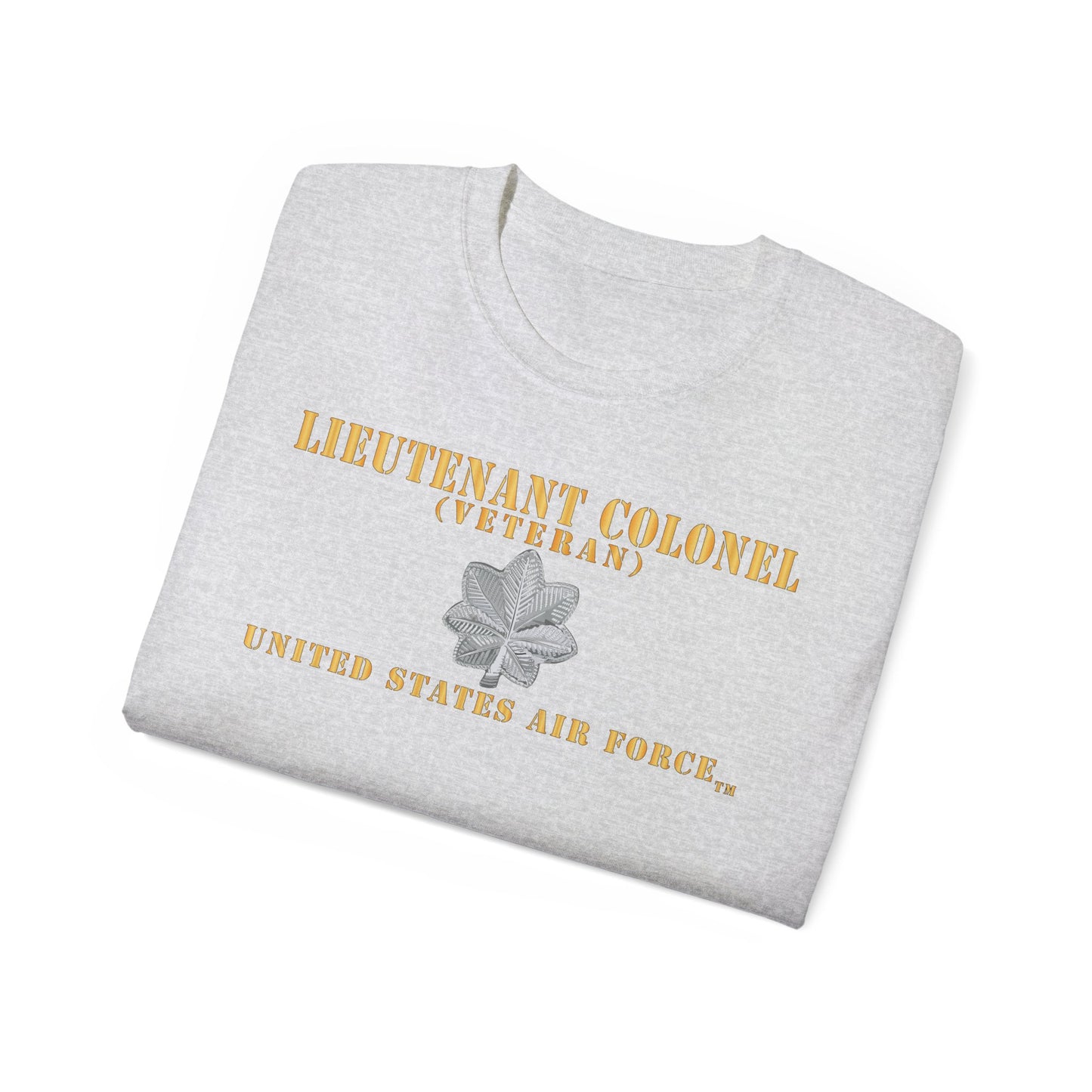 Unisex Ultra Cotton Tee - USAF - Lieutenant Colonel - LTC - Veteran - Flat - TM X 300