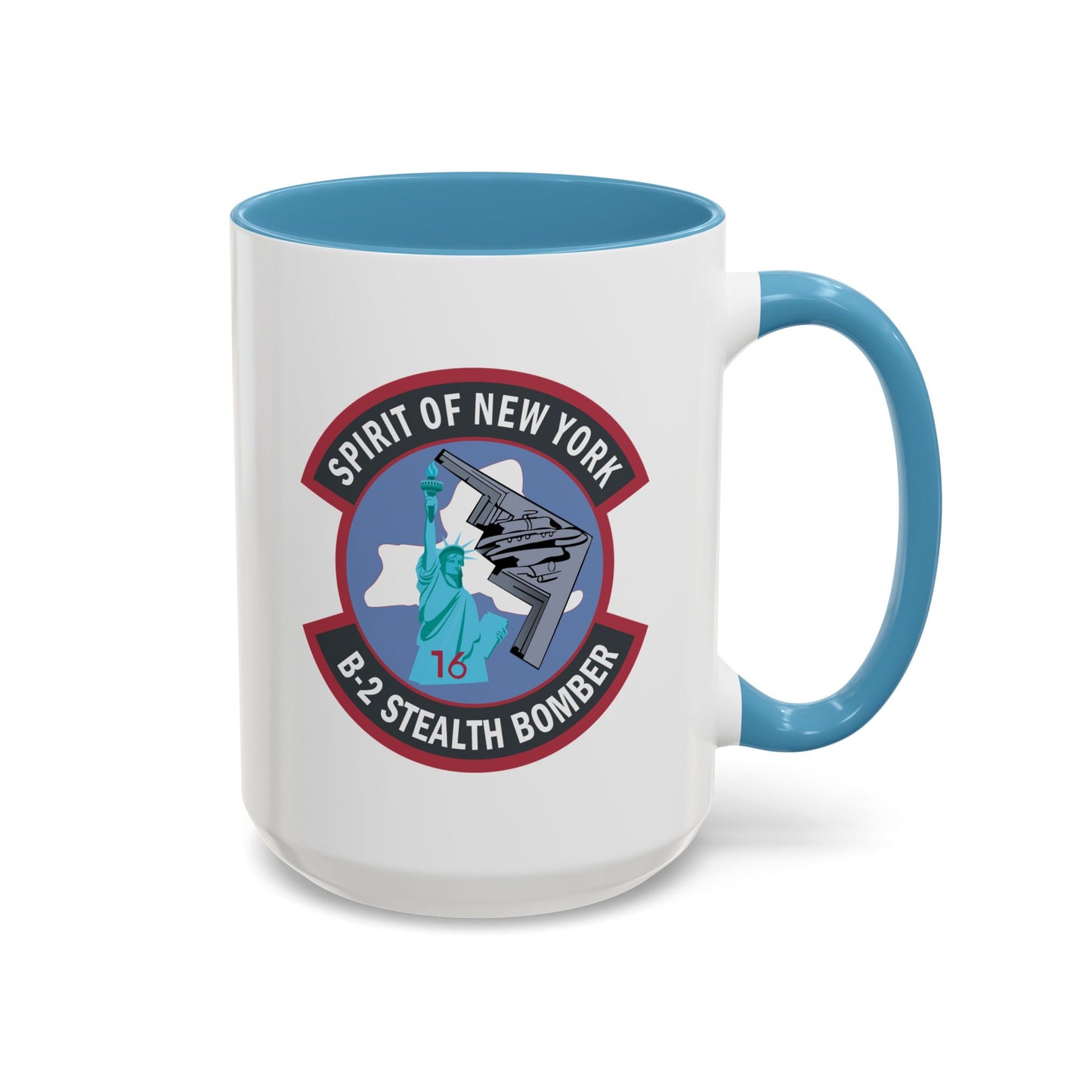 Accent Coffee Mug (11oz & 15oz) - USAF - B2 - Spirit of New York - Stealth Bomber wo txt X 300
