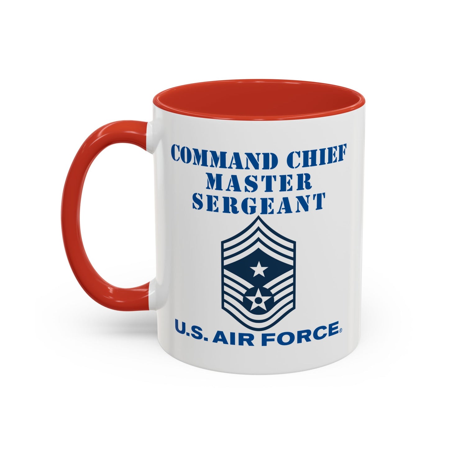 Accent Coffee Mug (11oz & 15oz) - USAF - Command Chief Master Sergeant (E9c) - 2020 - US Air Force w Text X 300