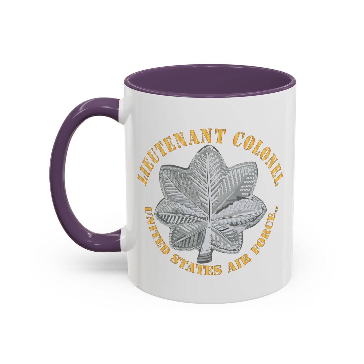 Accent Coffee Mug (11oz & 15oz) - USAF - Lieutenant Colonel - LTC - TM X 300