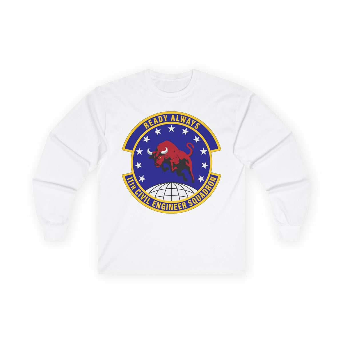 Unisex Ultra Cotton Long Sleeve Tee - USAF - 11th Civil Engineer Squadron wo txt