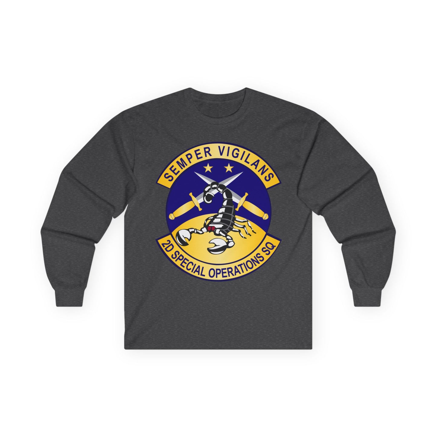 Unisex Ultra Cotton Long Sleeve Tee - USAFSOF - 2nd Special Operations Squadron wo Txt