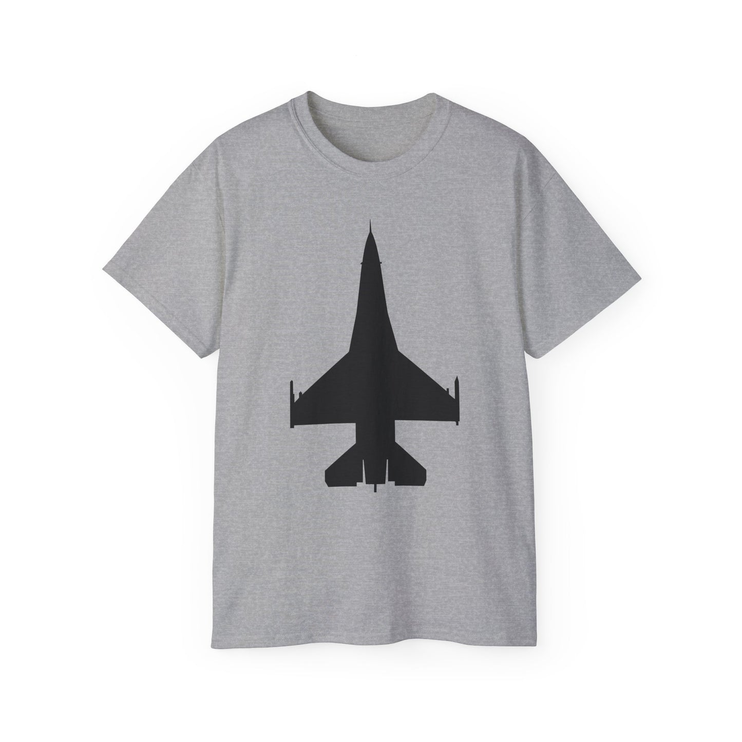 Unisex Ultra Cotton Tee - Aircraft - F-16 -Top - Black wo Txt X 300
